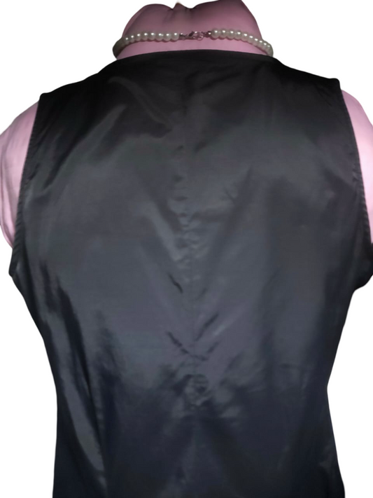 Yest Front Zip Denim Satin Dress