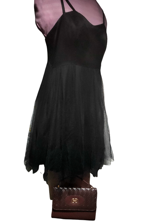 Hot Topic Crochet Black Dress